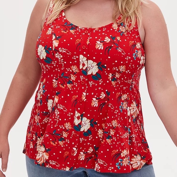 Torrid Button Down Fit and Flare Top NWT Size 0X - Picture 2 of 6